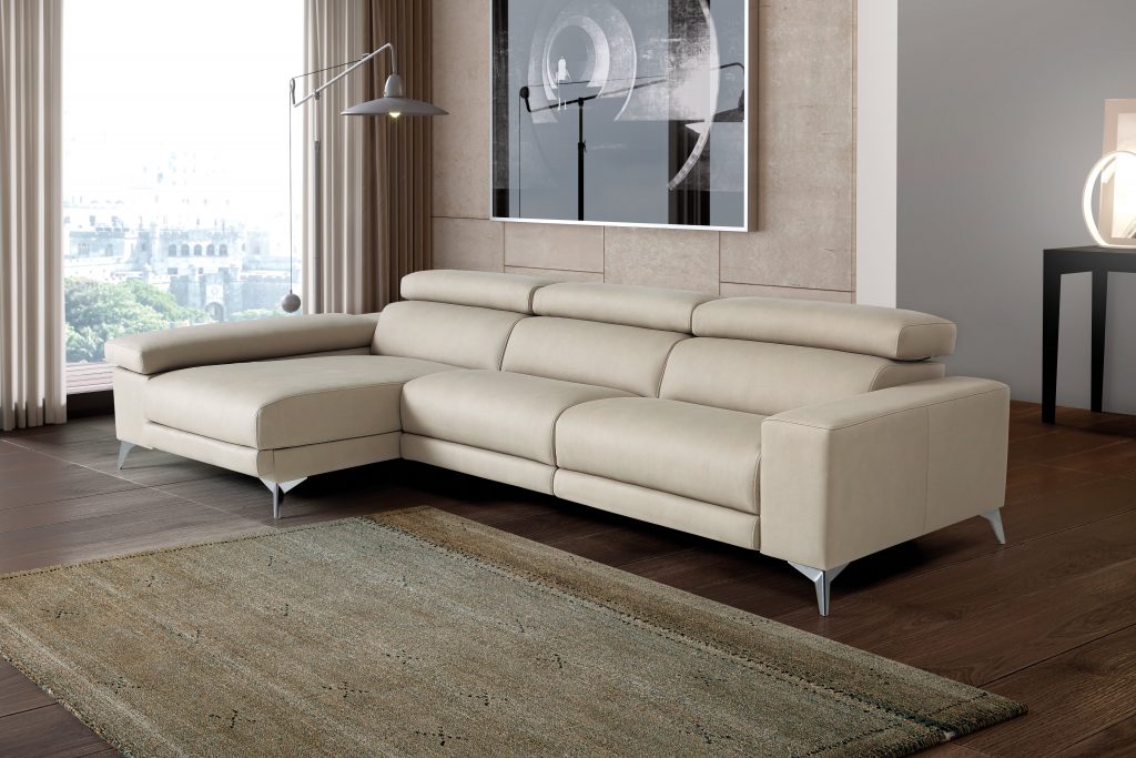 sofa en piel abril