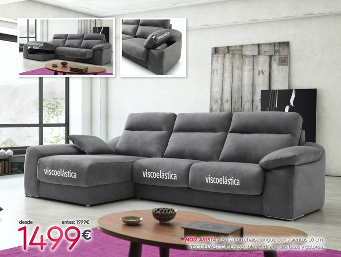 sofa viscoelastica con arcon 