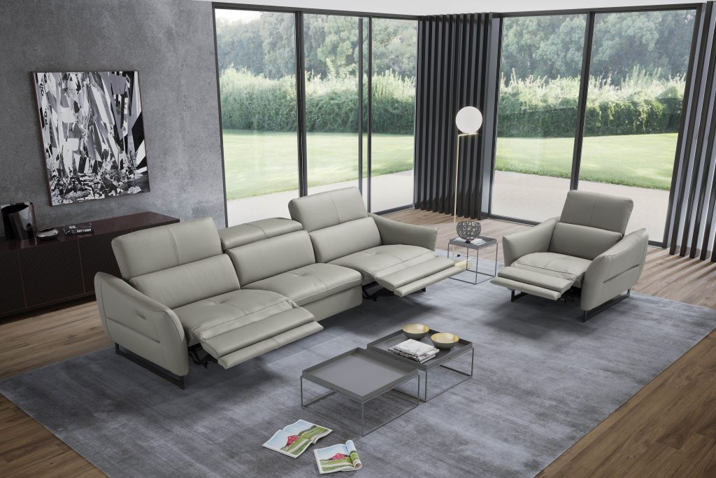 sofa 3 plazas en piel dafne