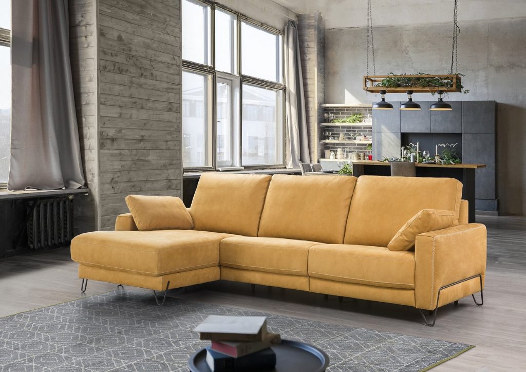 sofa comodo con chaise longue