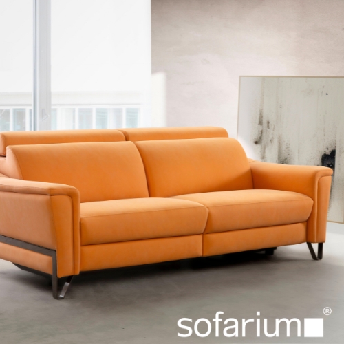 sofa comodo piel